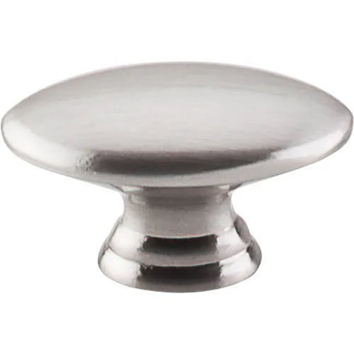 Nouveau Oval Knob 1 1/2'' M379 Brushed Satin Nickel