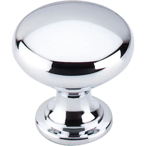 Nouveau Hollow Round Knob 1 1/4'' M411 Polished Chrome