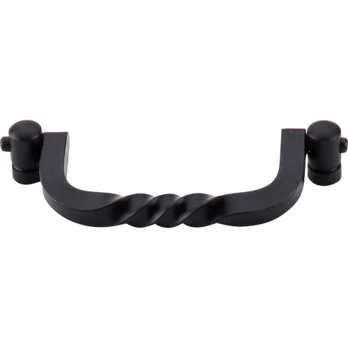 Normandy Twist Drop Pull 3 3/4'' cc M644 Patina Black