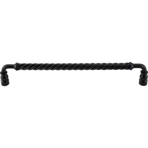 Normandy Twisted Bar Pull 12'' cc M677 Patina Black