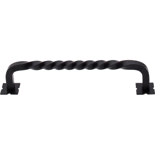 Normandy Square Twist D-pull backplates 6'' cc M737 Patina Black