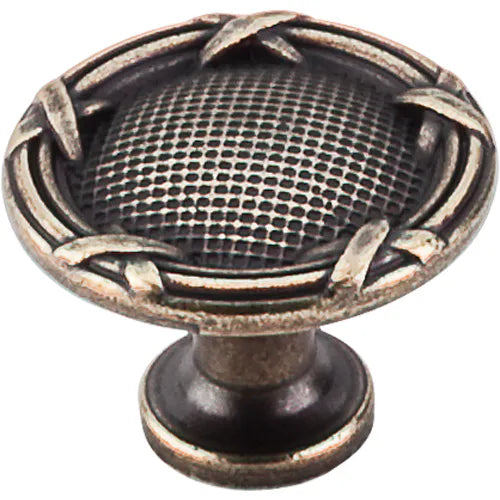 Edwardian Ribbon & Reed Knob 1 1/4'' M942 German Bronze