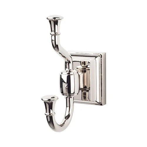 Stratton Bath Double Hook STK2PN Polished Nickel