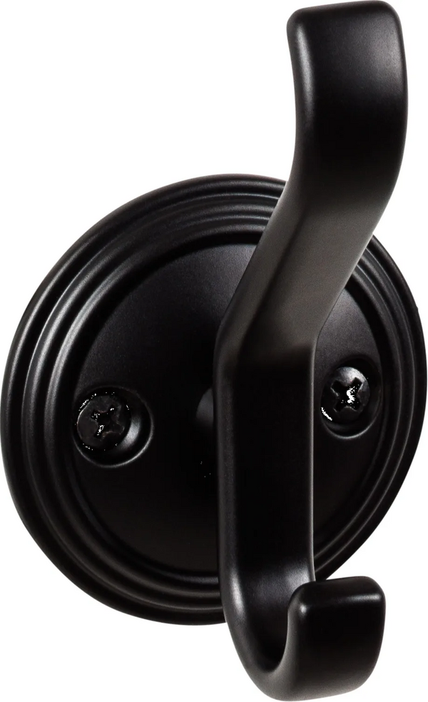 Hooks Reeded Hook 3 1/8'' Flat Black TK1061BLK