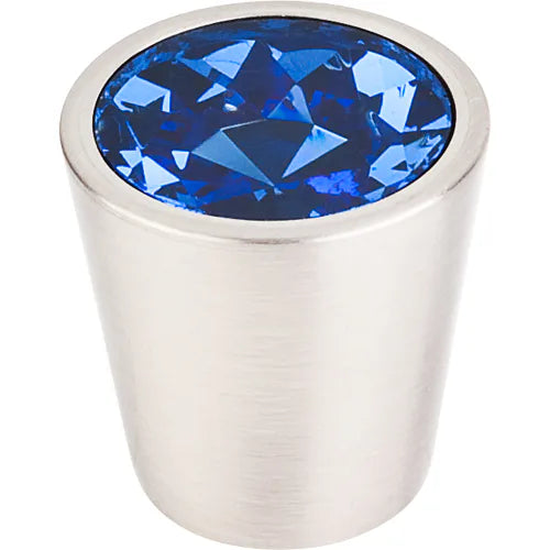 Blue Crystal Center Knob 1 1/16''   TK131