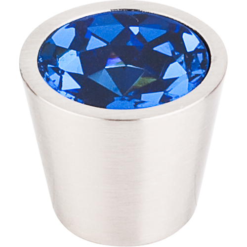 Blue Crystal Center Knob 3/4''   TK132