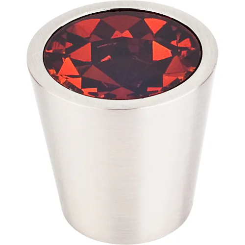 Wine Crystal Center Knob 1 1/16''   TK133