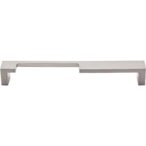 Sanctuary II Modern Metro Notch Pull A 7'' cc TK257BSN Brushed Satin Nickel