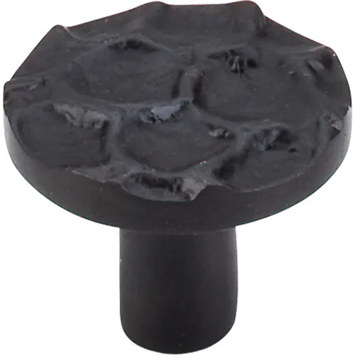 Cobblestone Round Knob Medium 1 3/8'' TK296CB Coal Black