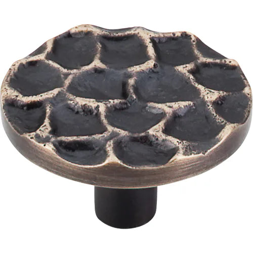 Cobblestone Round Knob Large 1 15/16'' TK297BA Brass Antique