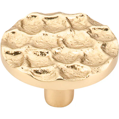 Cobblestone Round Knob Large 1 15/16'' TK297BR Brass