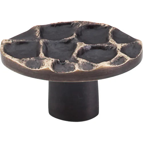 Cobblestone Oval Knob Small 2'' TK298BA Brass Antique