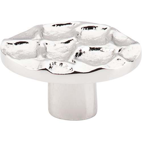 Cobblestone Oval Knob Small 2'' TK298PN Polished Nickel