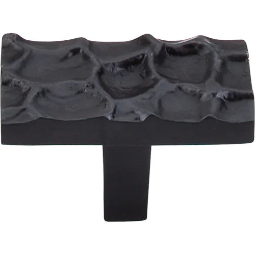 Cobblestone Rectangle Knob 1 7/8'' TK303CB Coal Black
