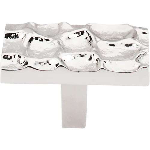 Cobblestone Rectangle Knob 1 7/8'' TK303PN Polished Nickel
