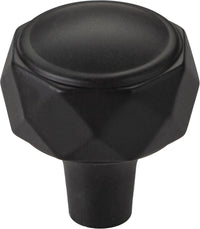 Regent's Park Kingsmill Knob 1 1/4 Inch Flat Black TK3080BLK