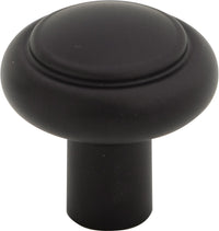 Regent's Park Clarence Knob 1 1/4 Inch Flat Black TK3110BLK