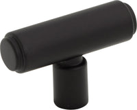 Regent's Park Clarence T-Knob 2 Inch Flat Black TK3111BLK