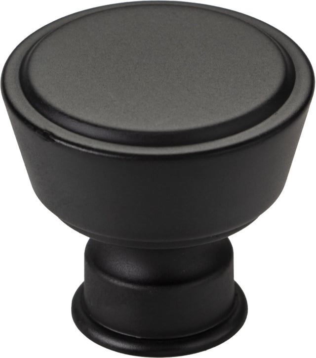 Regent's Park Ormonde Knob 1 3/8 Inch Flat Black TK3120BLK
