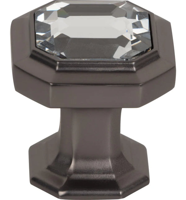 Chareau Crystal Emerald Knob 1 1/8'' Ash Gray TK390AG