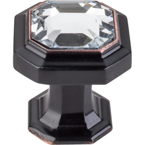 Chareau Crystal Emerald Knob 1 1/8'' TK390TB Tuscan Bronze
