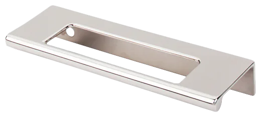 Mercer Europa Cut Out Tab Pull 3 3/4'' cc TK520PN Polished Nickel