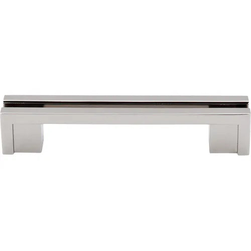 Sanctuary Flat Rail Pull 3 1/2'' cc TK55PN Polished Nickel