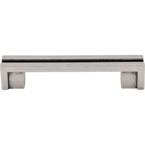 Sanctuary Flat Rail Pull 3 1/2'' cc TK55PTA Antique Pewter