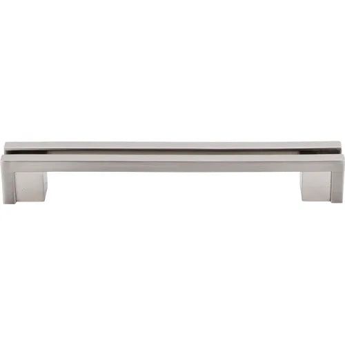 Sanctuary Flat Rail Pull 5'' cc TK56BSN Brushed Satin Nickel