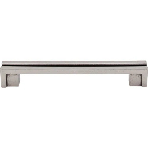 Sanctuary Flat Rail Pull 5'' cc TK56PTA Antique Pewter