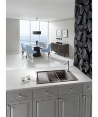 Serene Lily Knob 1 1/8'' Ash Gray