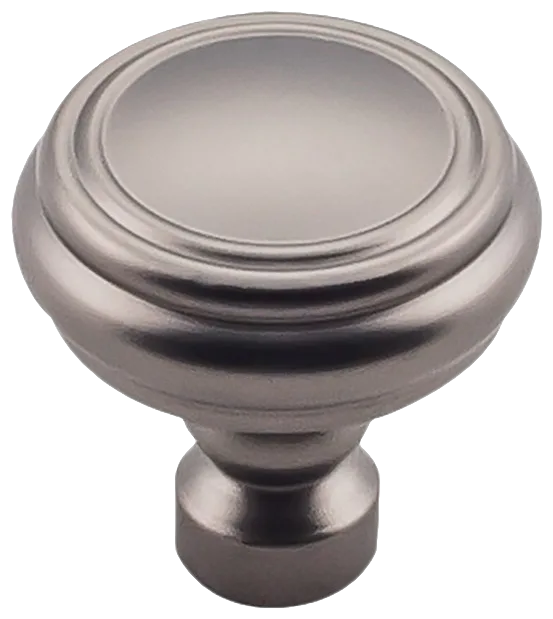 Brixton Rimmed Knob 1 1/4 Inch in Ash Gray TK880AG