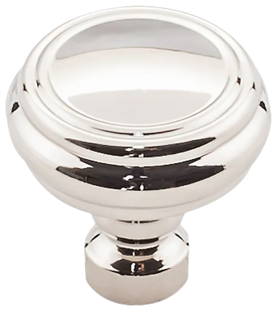 Brixton Rimmed Knob 1 1/4 Inch in Polished Nickel TK880PN