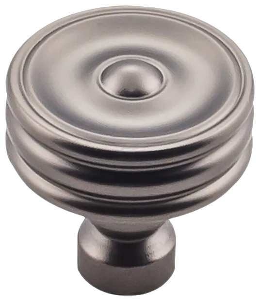 Brixton Ridged Knob 1 1/4 Inch in Ash Gray TK881AG