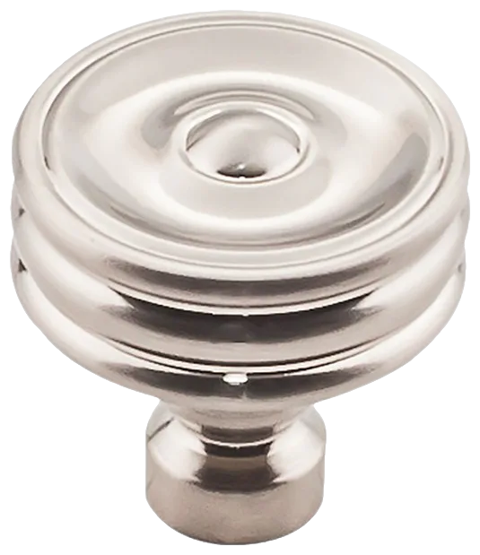 Brixton Ridged Knob 1 1/4 Inch in Brushed Satin Nickel TK881BSN
