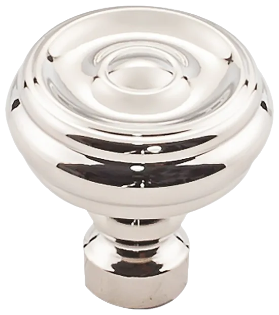 Brixton Button Knob 1 1/4 Inch in Polished Nickel TK882PN
