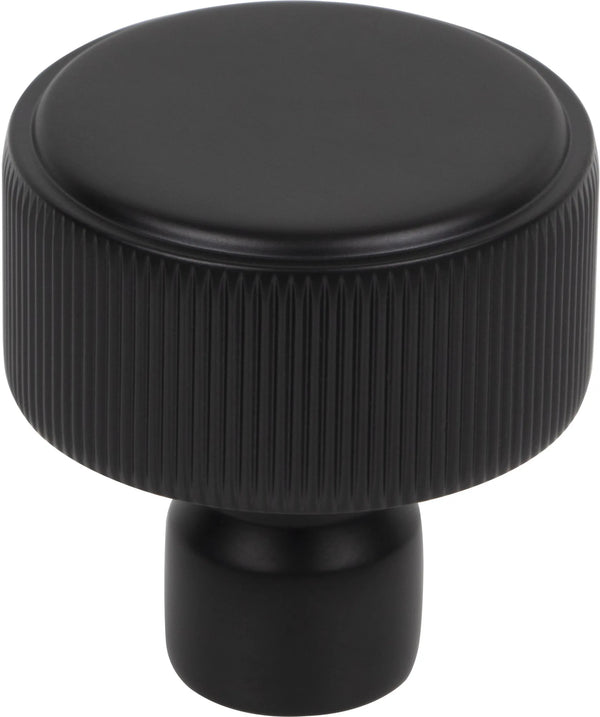 Garrison Dempsey Round Knob 1 1/4'' Flat Black TK3250BLK